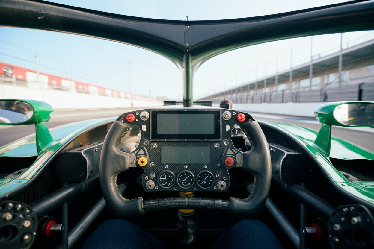 dans le cockpit le pilote face à la machine