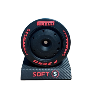 pneu f1 2026 soft avec socle effet carbone