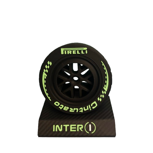 pneu f1 2026 inter avec socle effet carbone