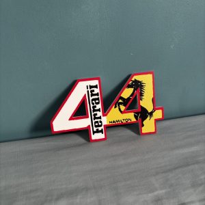 panneau f1 lewis hamilton / ferrari numéro 44