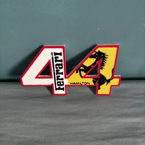 panneau f1 lewis hamilton / ferrari numéro 44
