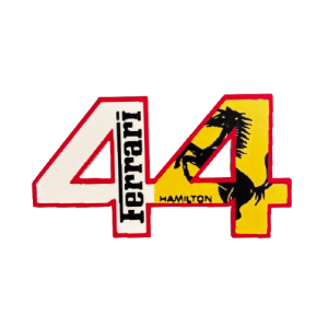 panneau f1 lewis hamilton / ferrari numéro 44