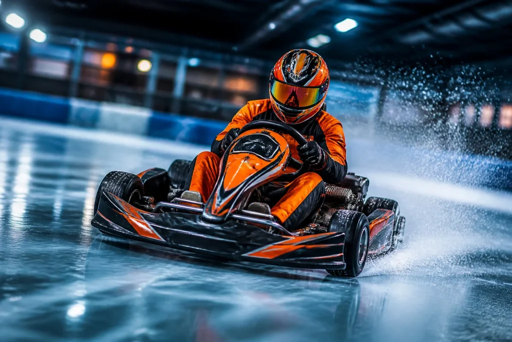 Karting sur glace adrenaline et derapages