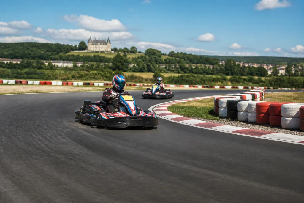 Karting sur circuit en indre et loire