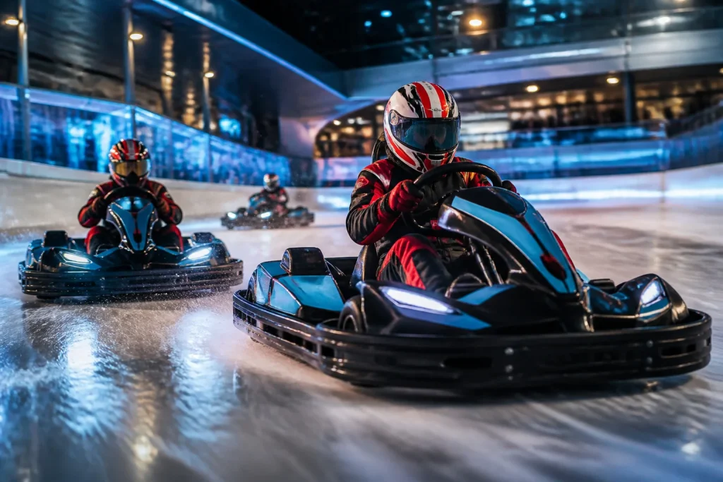 Karting sur glace vitesse et adrenaline