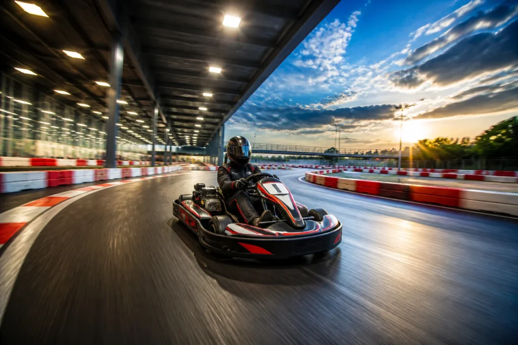 Go karting vitesse et adrenaline sur la piste