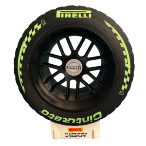 trophée pneu f1 pole position 2026 vert (intermediate)