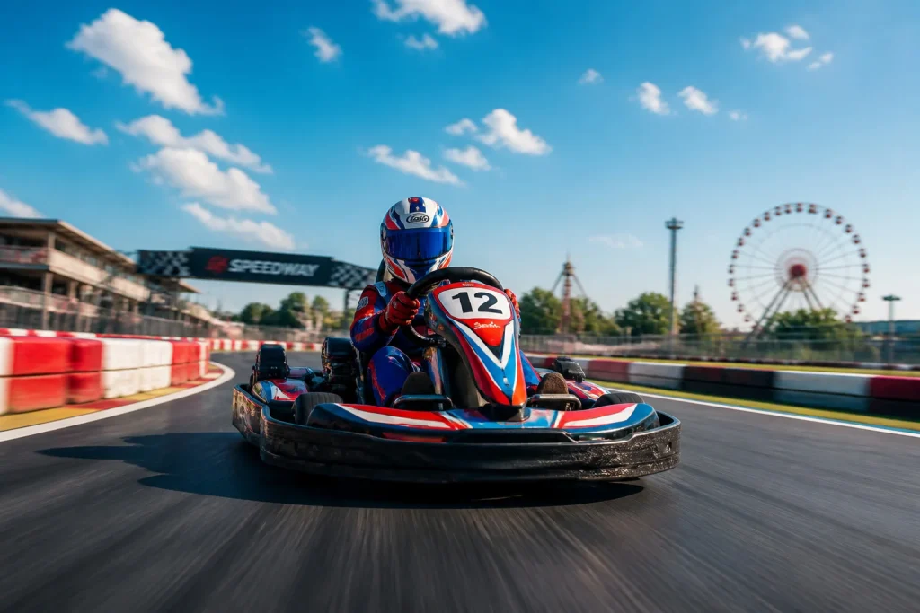 Course de karting palpitante