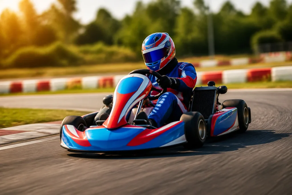 Karting vitesse et couleurs eclatantes