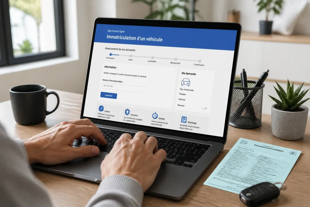 Immatriculation de vehicule en ligne